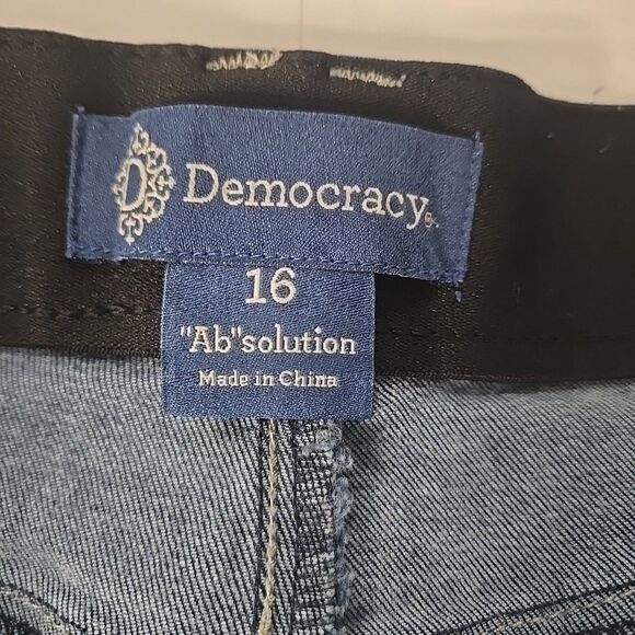 Democracy Ab Solution Comfort Stretch Jeans Womens 16 Blue Casual Streetwear - Picture 4 of 9